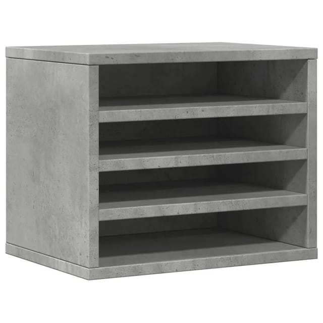 Schreibtisch-organizer Betongrau 36x26x29,5 Cm Holzwerkstoff Vidaxl