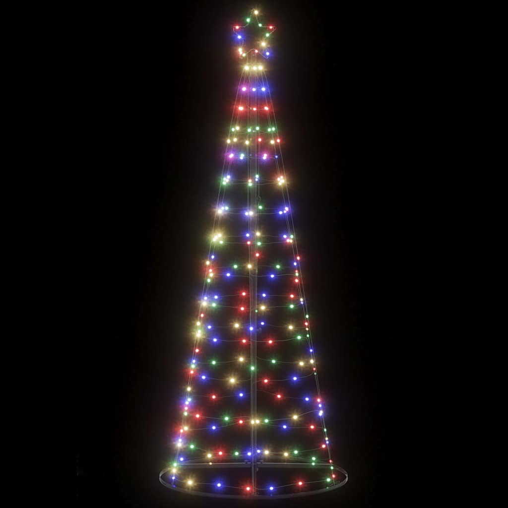 Weihnachtsbaum Kegelform 200 Leds Mehrfarbig 182 Cm Vidaxl898641