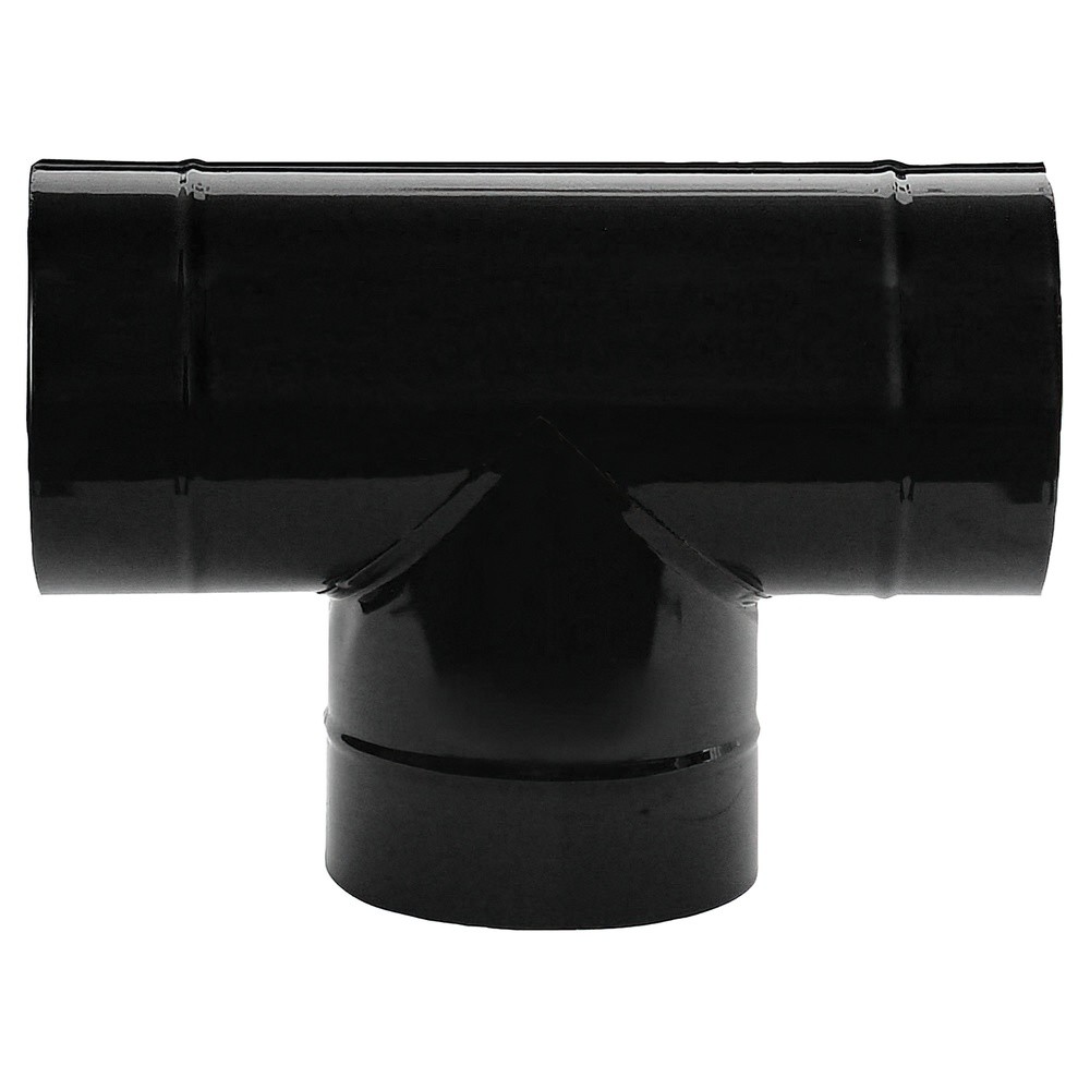 Schwarz Glasiertes Heizungskanal 200 Mm 90°