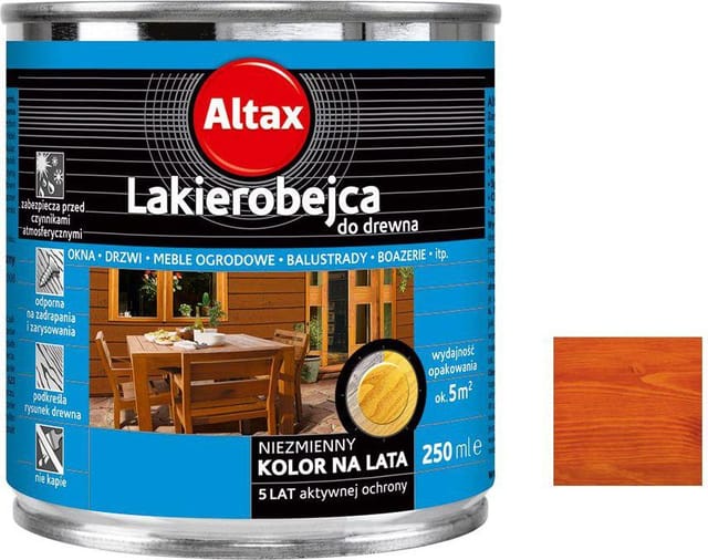 Altax Holzschutzlasur Außenanstrich Mahagoni 0,25l