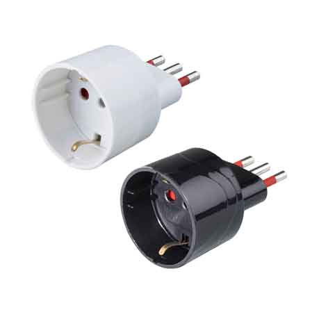 Einfache Schuko-adapter 10a Rosi 2p+t - Steckdosen 10 2p+t