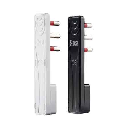 Flacher Platzsparenden Stecker 16a Rosi 2p+t - Farbe Weiß