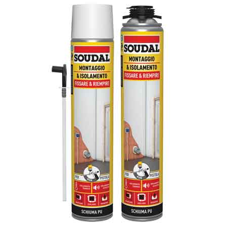 Polyurethanschaum Universal Soudal 750 Ml - Pistole