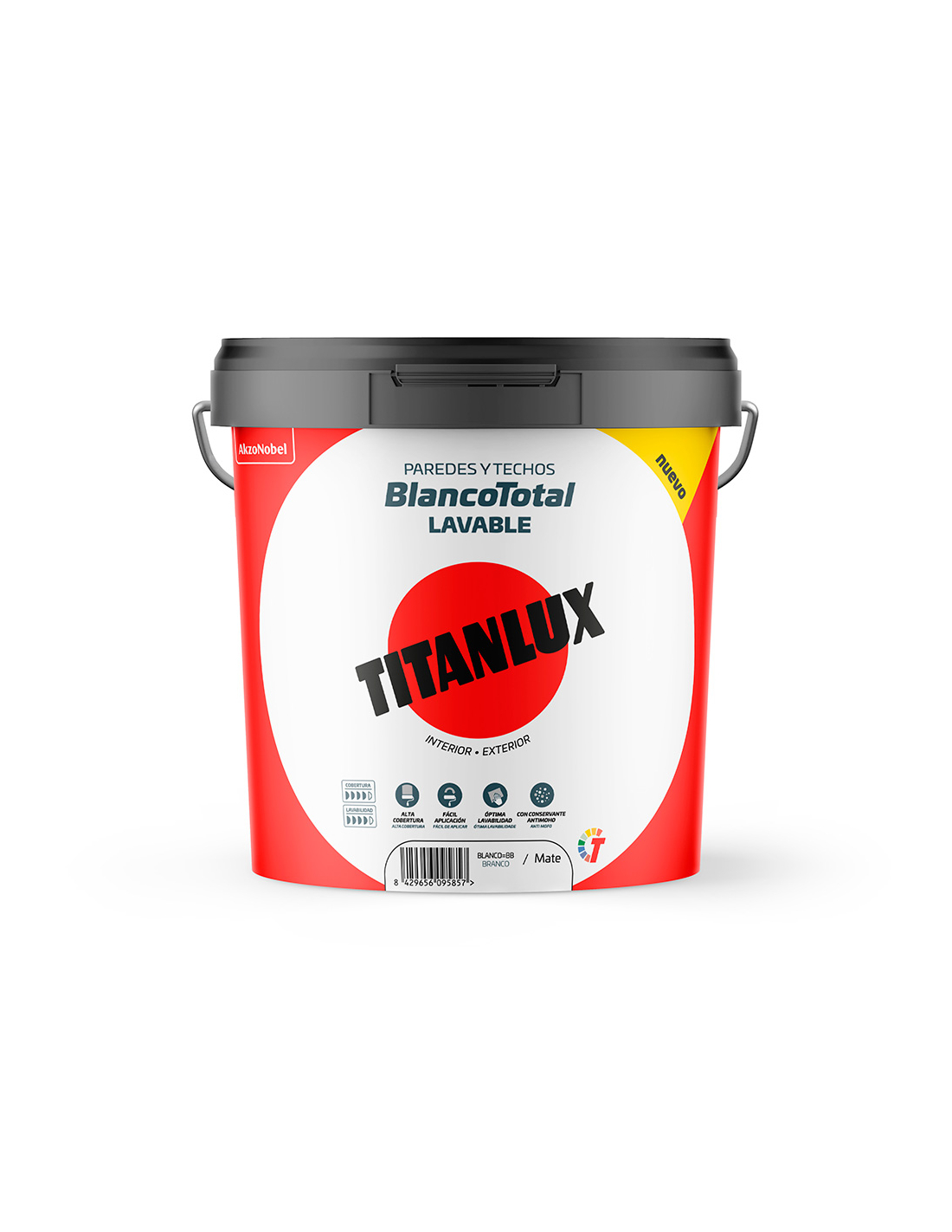 Acryl Lackiertes Weißtotal 4 L