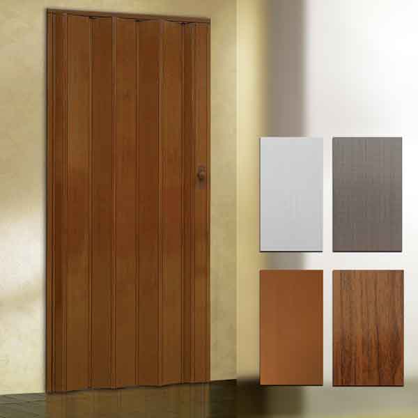 Faltenbandtür Holzoptik 82x214 Cm - Farbe Grau