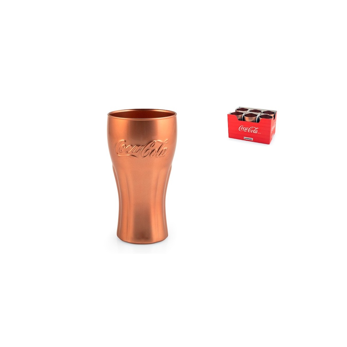 Eleganter Glaskrug In Kupfer, 37 Cl