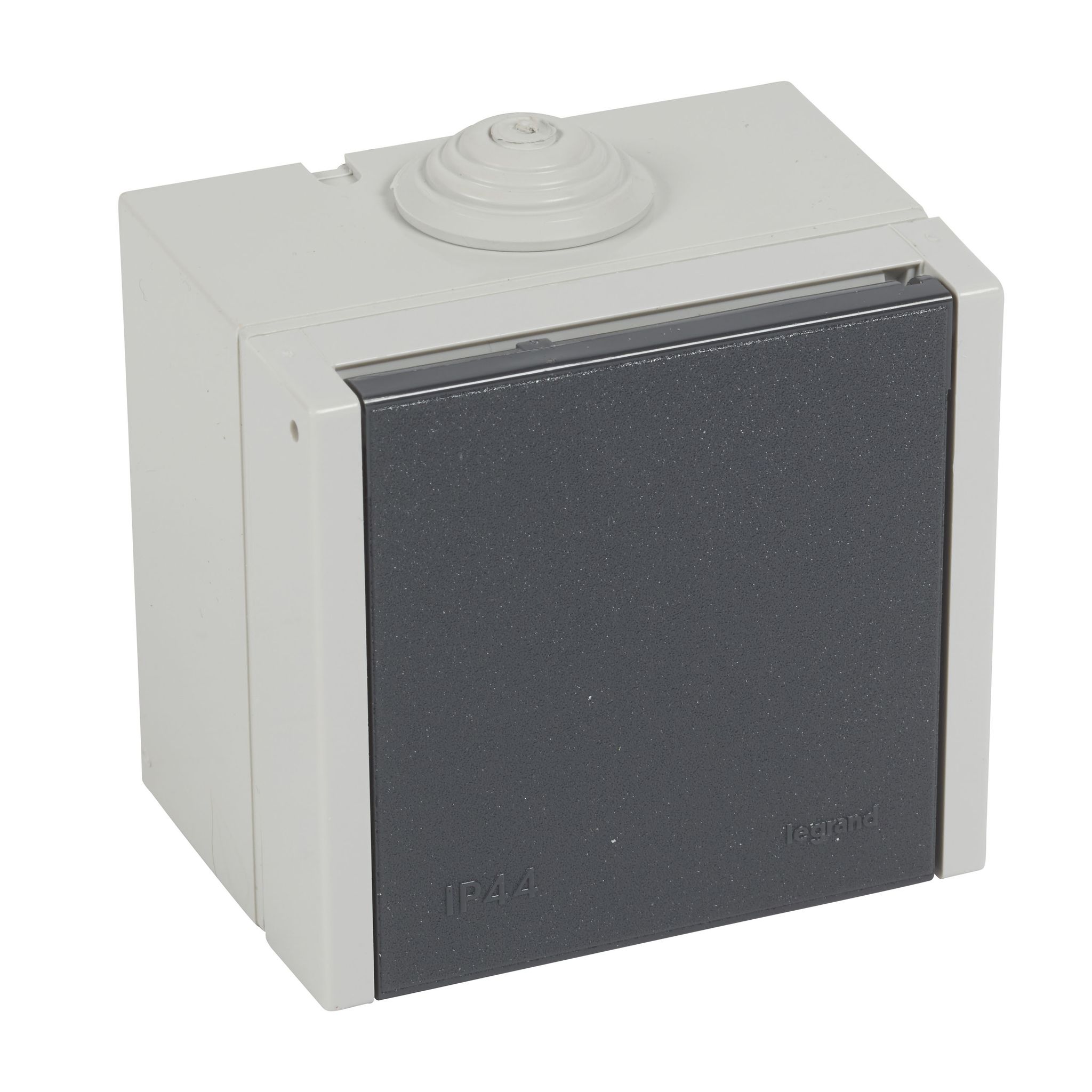 Wasserdose 3p+n+t Mit Klappe Plexo 20a 400v Ip44 Ik08 Aufputz - Grau