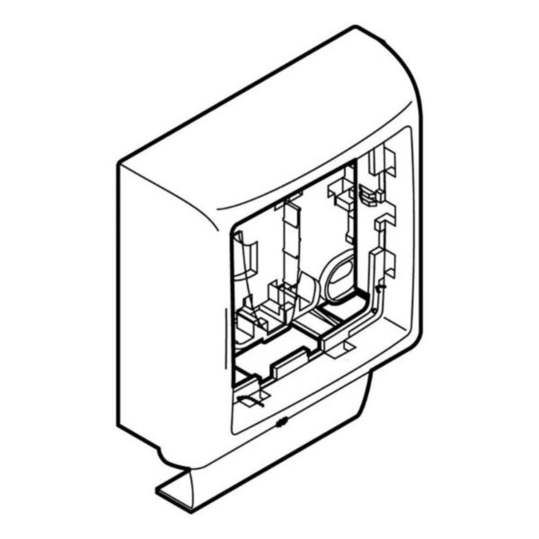 Einzelrahmen Aufputzgeräte Legrand 20, 22x12mm - Für Leistenprofil Keva 22x12mm