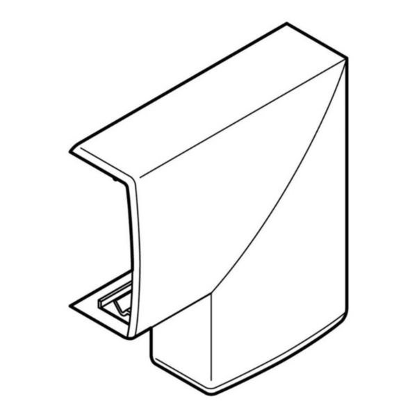 Flache Winkelleiste Für Zierleiste Keva 22mmx12mm - Pvc Weiß Artic