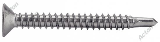 200 Stück Selbstschneidende Schrauben Edelstahl A2 Senkkopf Vierkant - Acton - 624314.2x16