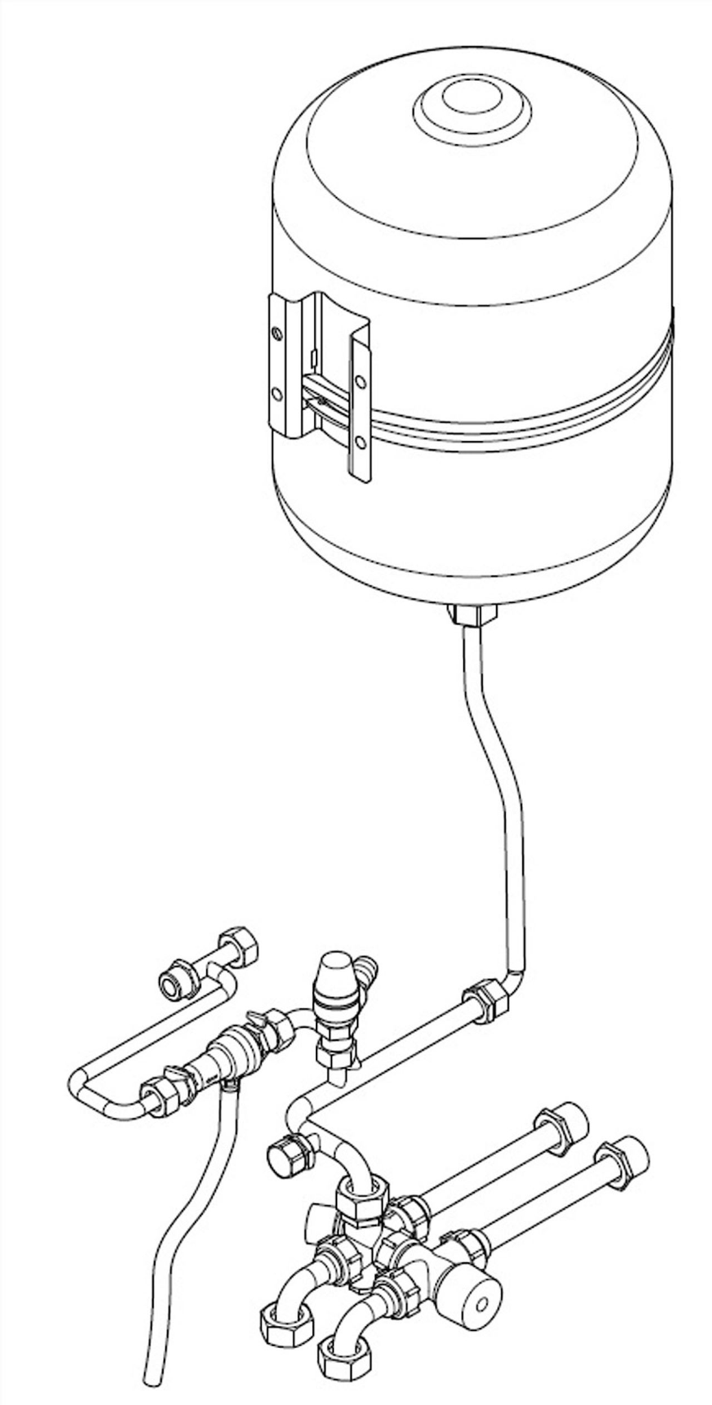 Sanitärer Erweiterungssatz Für Alfea Hybrid Duo Gaz Und Hynea Hybrid Duo - Atlantic - 074026