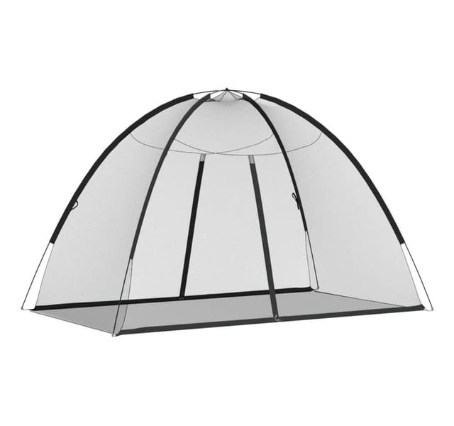 Vidaxl - Moskito-netzzelt Mongolisch 220 Schwarz 200x120x130 Cm
