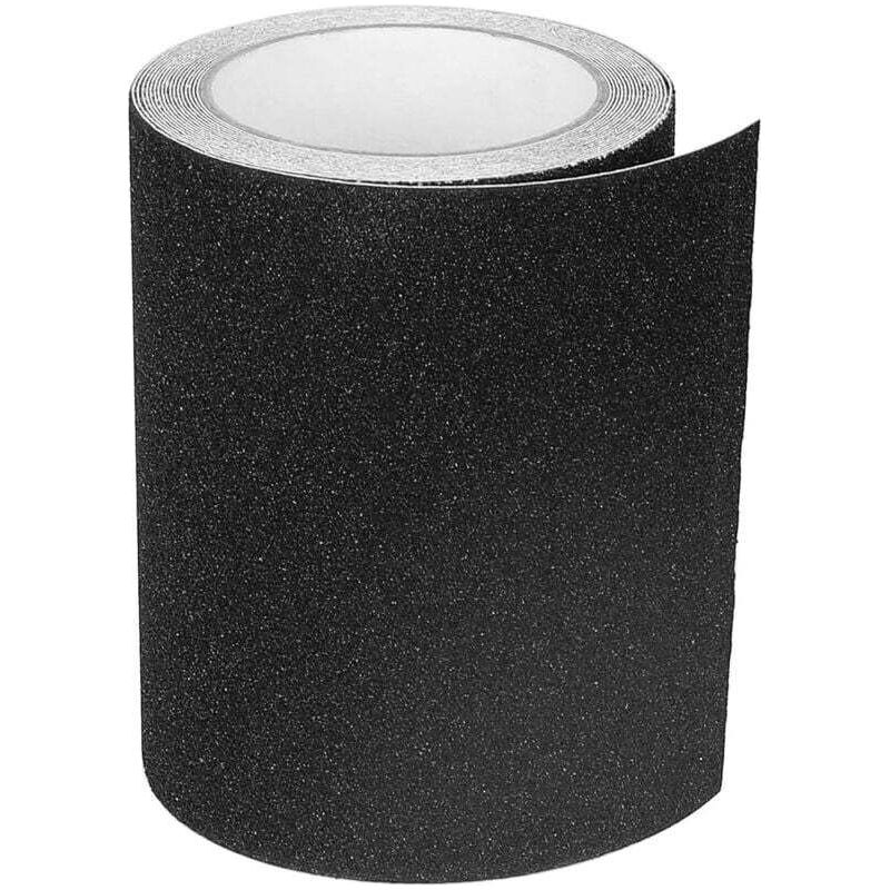 1 Pack Ruban Antidérapant, Bandes Antidérapantes Avec Ruban Adhésif Antidérapant Pour Escaliers, Marches, Revêtements De Sol, Ruban Antidérapant Solide, Autocollant, (15cm X 5m, Noir)