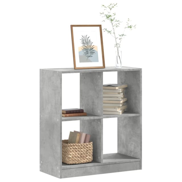 Bücherregal Betongrau 68,5x32x75 Cm Holzwerkstoff Vidaxl
