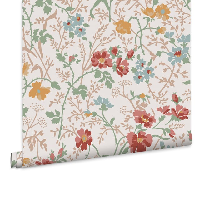 Laura Ashley Shropshire Posy Vliestapete Rosa 10mx52cm