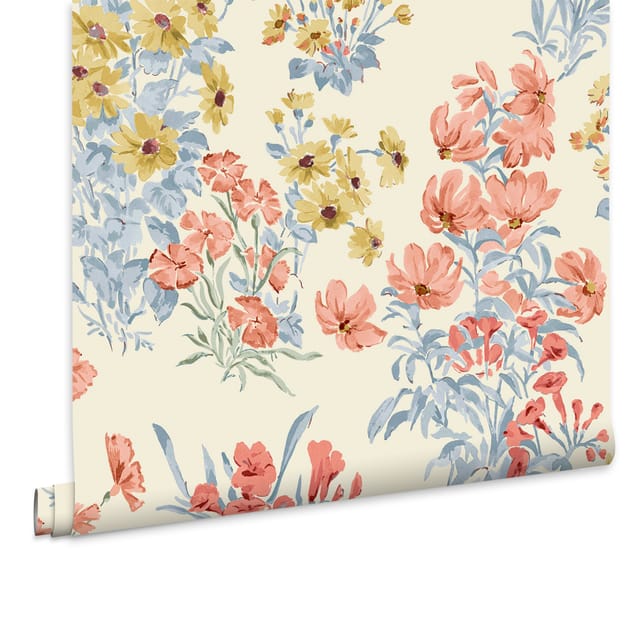 Laura Ashley - Megan Vliestapete Gelb 10mx52cm