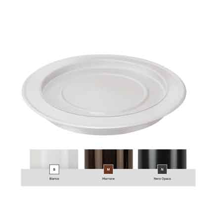 Empfängerabdeckung Emailliert 'classic' Ø 80 Mm - Farbe Braun