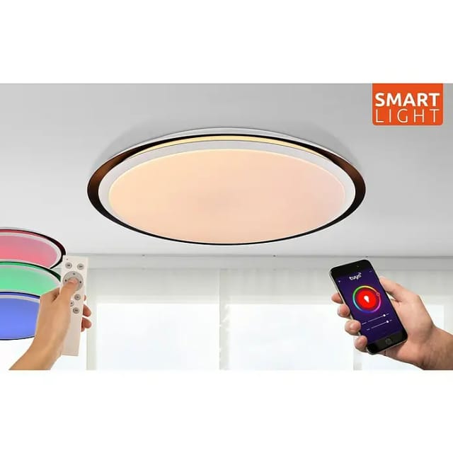 Deckenleuchte - Xaver - Weiß - Metall - Ø 56cm - Led - - Globo