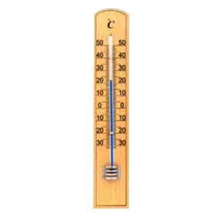 Thermometer Für Innen/outdoor Aus Holz 20 Cm