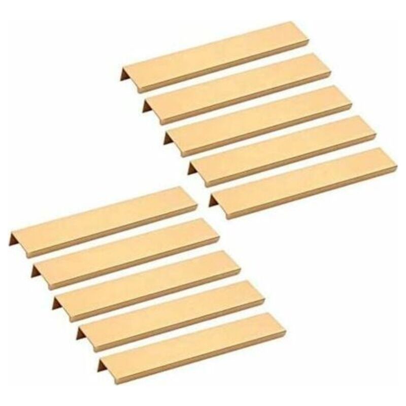 10pcs Poignée Invisible Meuble -or Poignée D’armoire De Cuisine Meuble Tiroir 160mm--trimec-dou