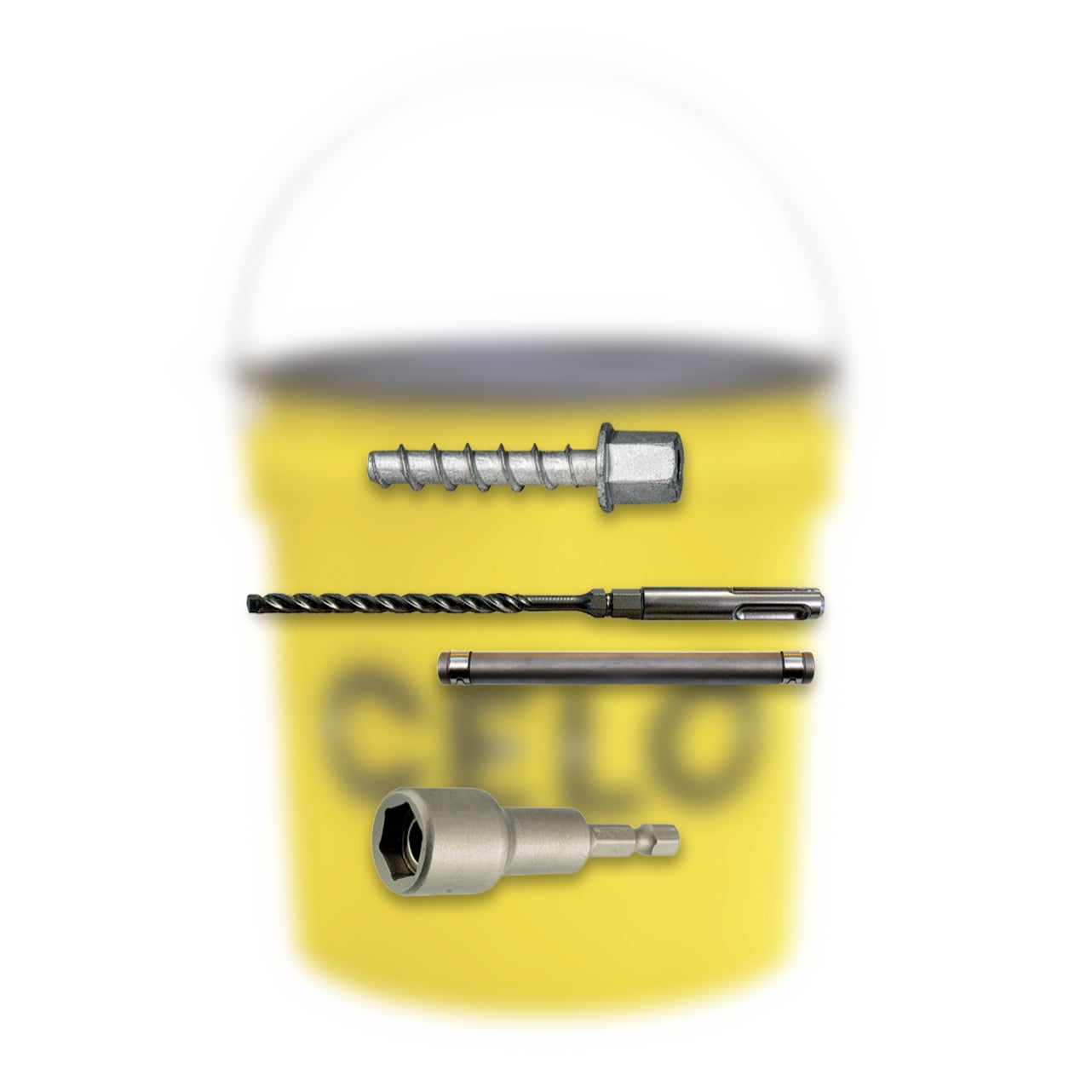 Pack Installations-eimer Mit Betonbauschrauben Bts H 6-35 M8 - 500 Stück + Schnellset Gratis - Celo - Bfzg635m8btsh