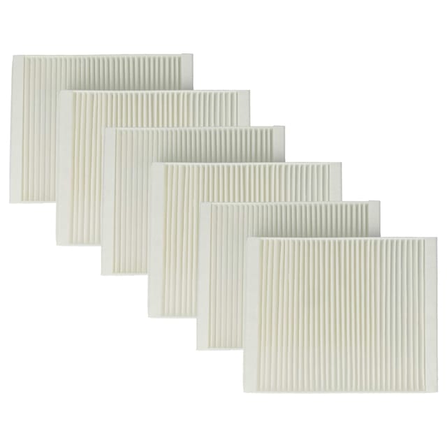 Vhbw 6x Luftfilter M5 Kompatibel Mit Lunos Nexxt Lüfter, Badlüfter, Ventilator, Lüftungsgerät - Weiß