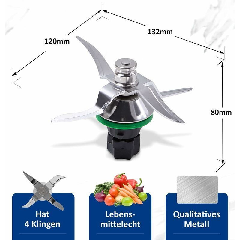 Couteau Thermomix Tm5, Lame Pour Robot Thermomix Vorwerk Tm5, Pice Dtache Et Accessoire De Rechange
