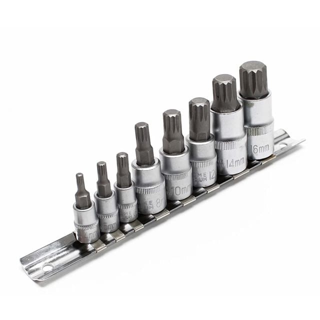 Steckschlüsselsatz Xzn Innen Vielzahn 8-tlg M4-m16 Nüsse Bits Werkzeug Set
