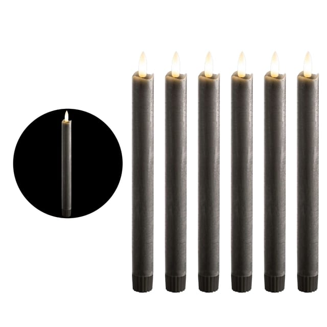 6x Novaliv Led Kerze Echtwachskerzen