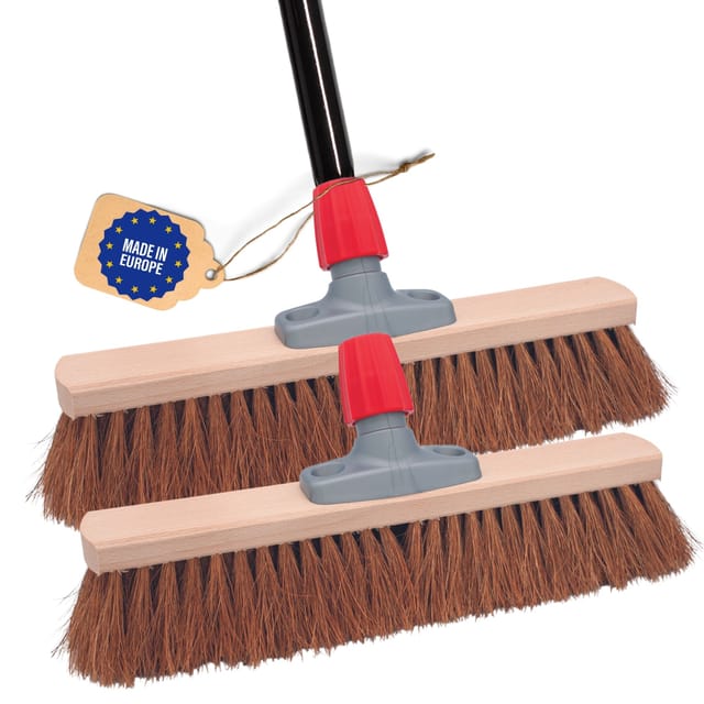 2x Novaliv Staubbesen Besenkopf Mit Stiel 2x Besen Mit Stiel Kokos