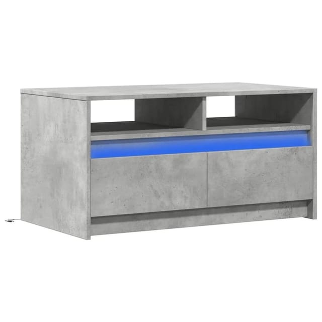 Led-couchtisch Betongrau Holzwerkstoff Vidaxl