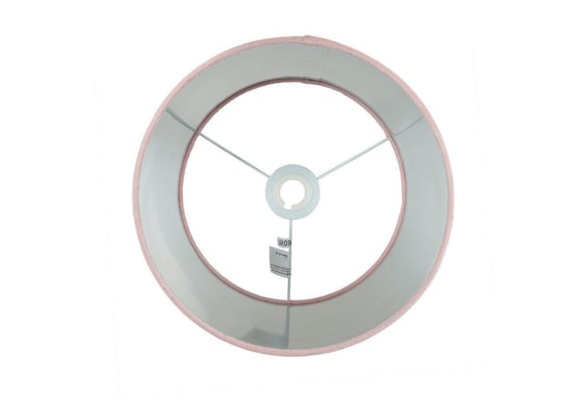 Lampenschirm Für Hängeleuchten Stoff Rund Ø 28 Cm In Pink Silber Gebürstet Modern Glasschirm