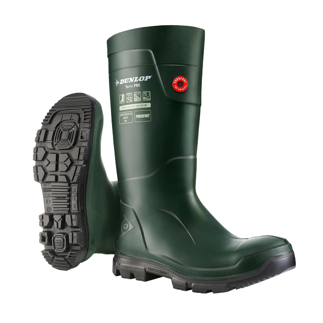 Sicherheitsstiefel Dunlop Purofort Terrapro Full Safety - Grün/schwarz - S5 - Gr.35 - Lj2kl02.fr.35