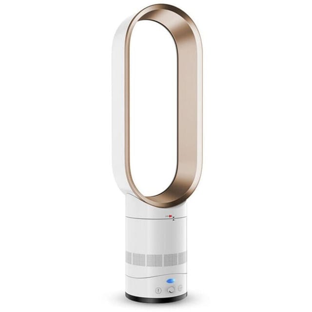 Choyclit 45w 16 Zoll Leiser Flügelloser Ventilator Mit Fernbedienung, Leiser Tisch-standventilator, 50-60 Hz, 220 V, Gold