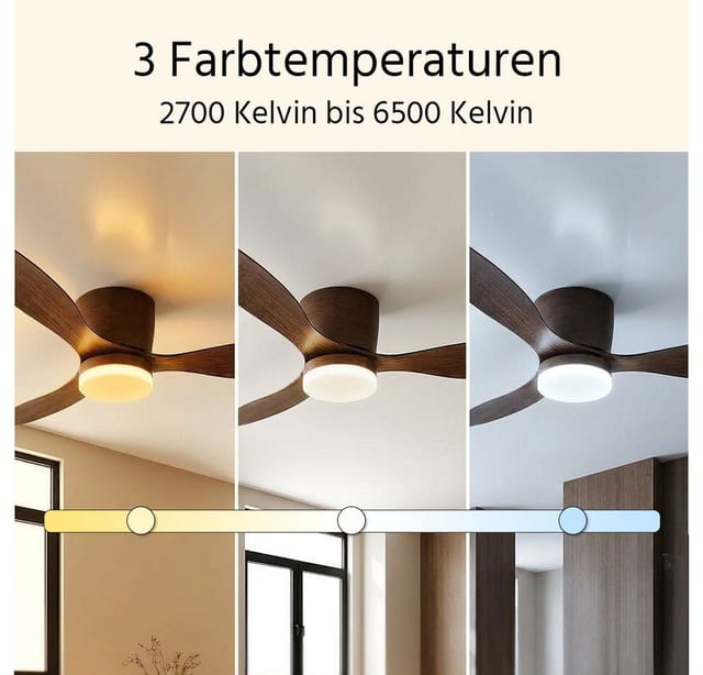 Dc Deckenventilator Armando Holz Mit Led