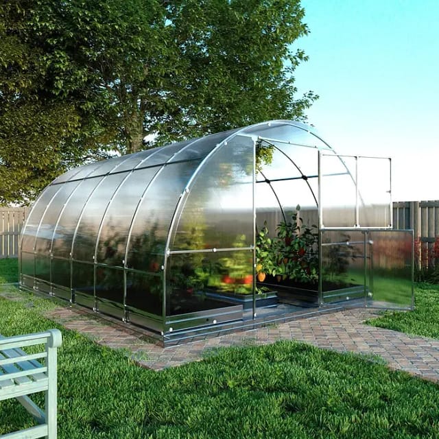 Meistro Kodas - Zertifiziertes Gewächshaus Klasika Tube 3 X 4 M (12 M²), 6 Mm