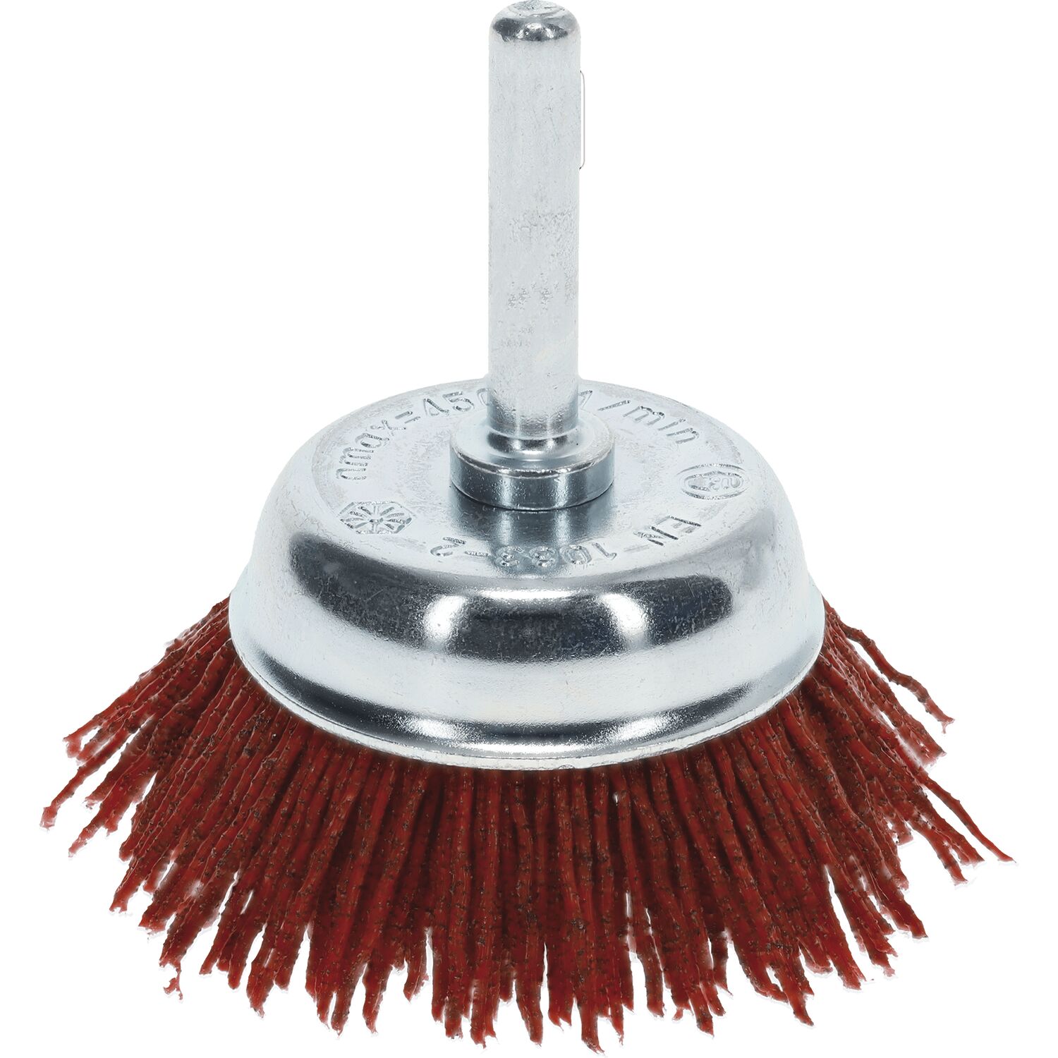 Osborn Topfbürste Schaft 50 X 17 X 6 Mm Nylon Rot K80 4500 U/min