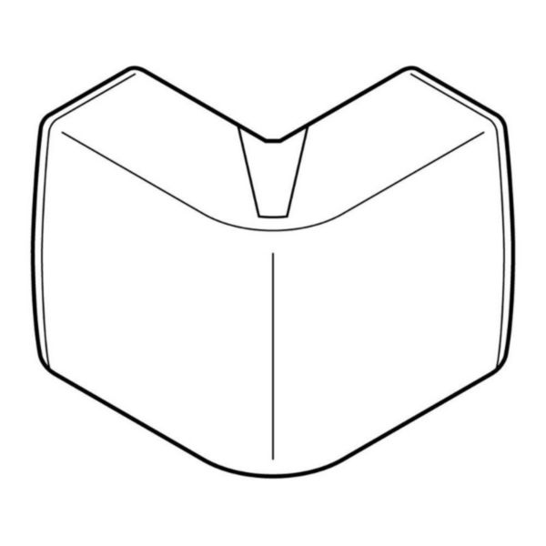 Außenwinkel Variasouple +/-7° Für Leiste Keva 22mmx12mm - Weißes Pvc Artic