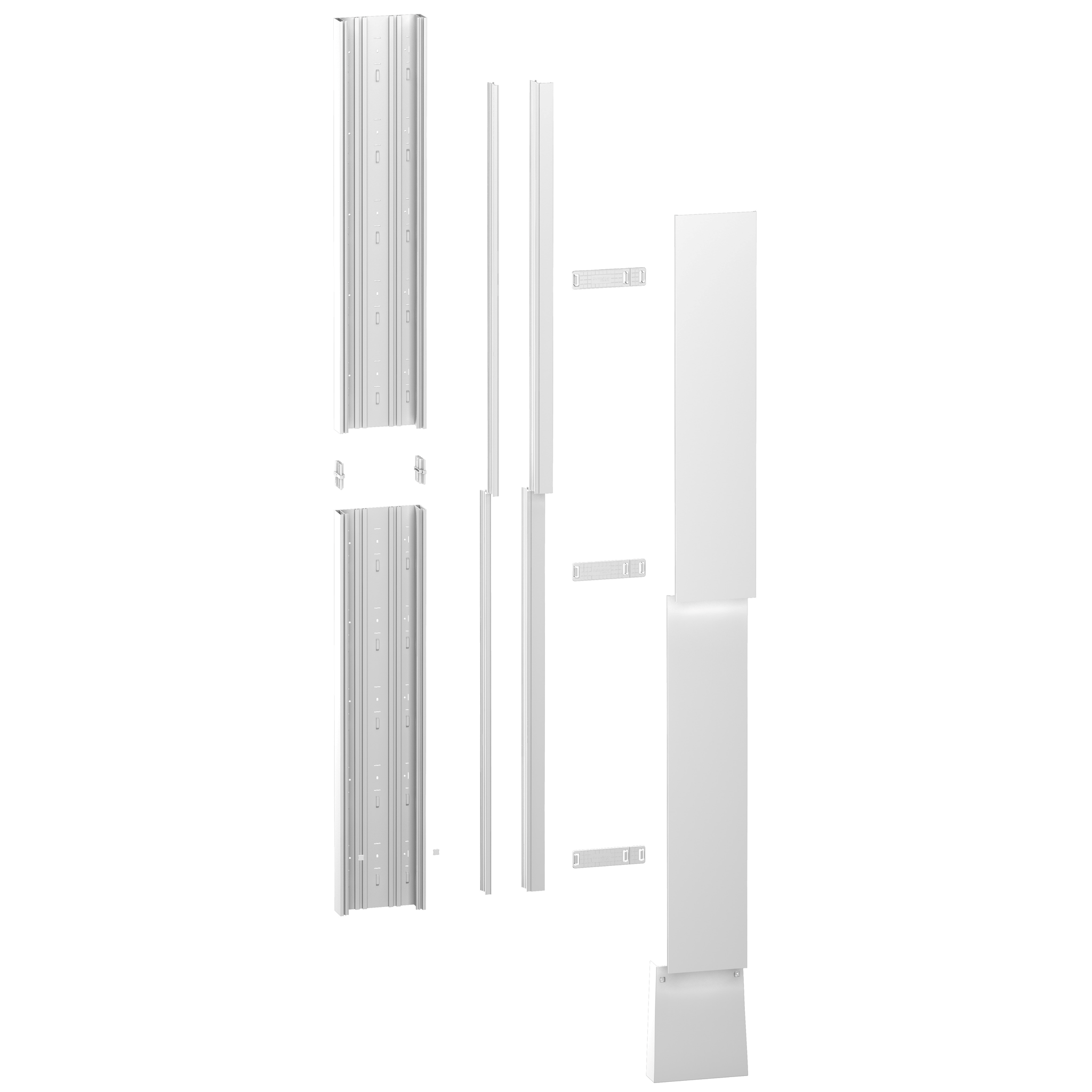 Resi9 - Gurtkanal-kit 18m - 2 Teile - Gehäuse - Abdeckung - Trennwände - Erdf-abdeckung - Schneider Electric - R9hkt18