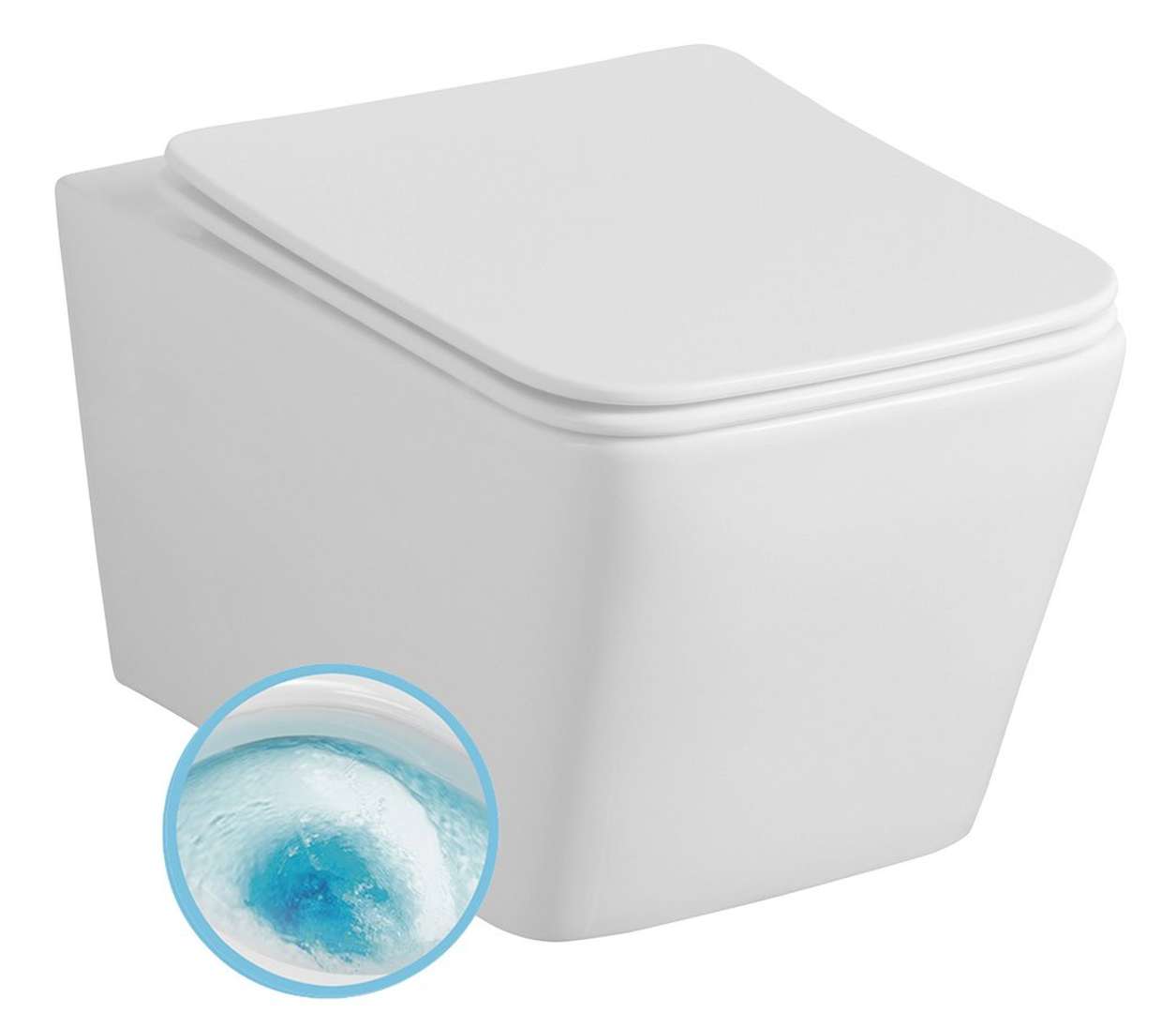 Sapho Porto - Hänge-wc, Vortex Rimless, Weiß Pz102v
