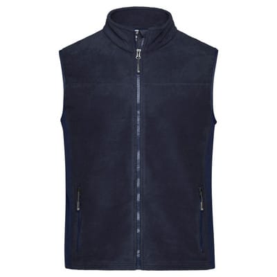 James&nicholson - Jn Men's Workwear Fleece Vest Jn856 100%pes, Navy/navy, Größe S