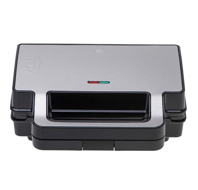 Adler - Ad 3073 Toaster Sandwichtoaster Silber - Schwarz