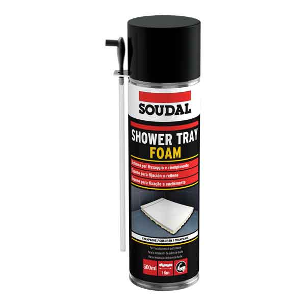 Polyurethanschaum Für Duschrinnen Soudal 500 Ml