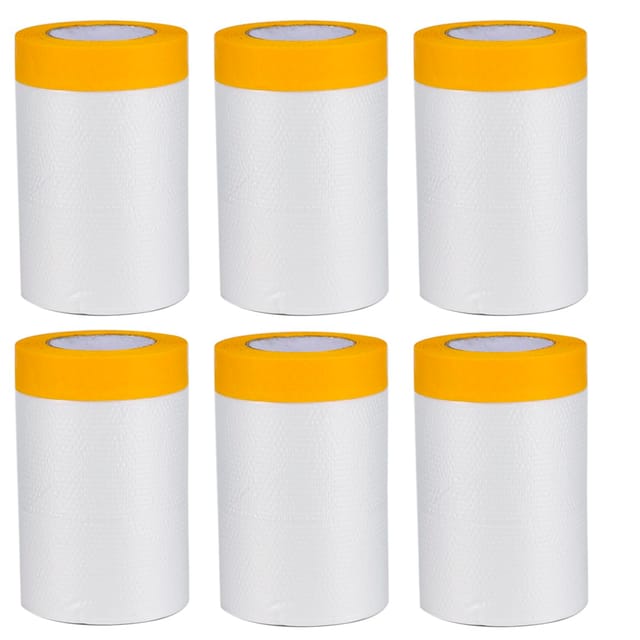 Rollen Lack-abdeckpapier, Abdeckfolie Mit Klebeband, 55 Cm X 20 M, Masker Pe-abdeckband, Autolack-abdeckfolie Zum Schutz Von Möbeln - Ahlsen