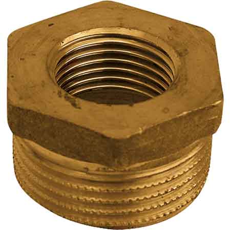 Reduzione Maschio/femmina Ottone Giallo 1/2"x3/8