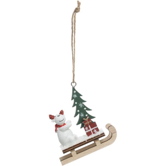 Sdn Holz Rentierschlitten 9cm - Feeric Lights & Christmas