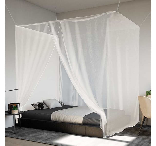 Moskitonetz Zum Aufhängen 156 Mesh Weiß 220x180x180 Cm Vidaxl