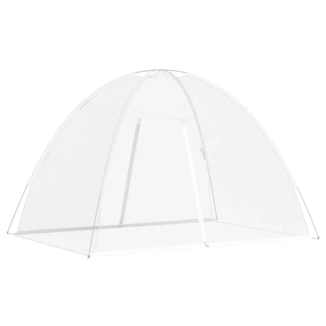 Vidaxl Moskito-netzzelt Mongolisch 220 Mesh Weiß 200x150x140 Cm