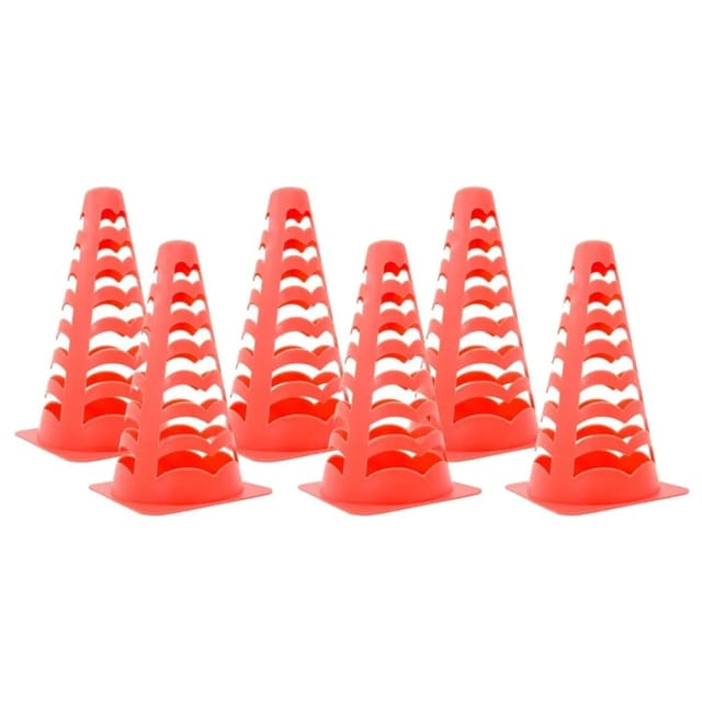 Fußballkegel 6 Stk. Stapelbar Orange 13x13x22,5 Cm Vidaxl