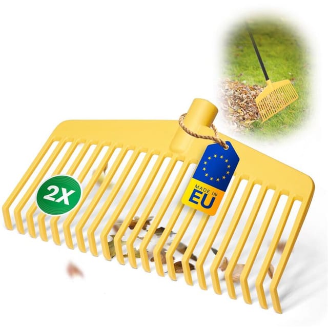 2x Novatool Gartenpflege-sets Robuster Laubrechen